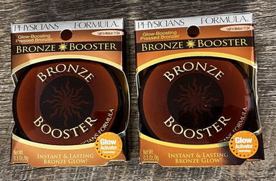 Physicians Formula Bronze Booster Pressed Bronzer Light to Medium (Pack of 2)