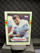 Topps 1989 Chris Spielman Super Rookie #361 Detroit Lions NFL Football Card. rookie card picture