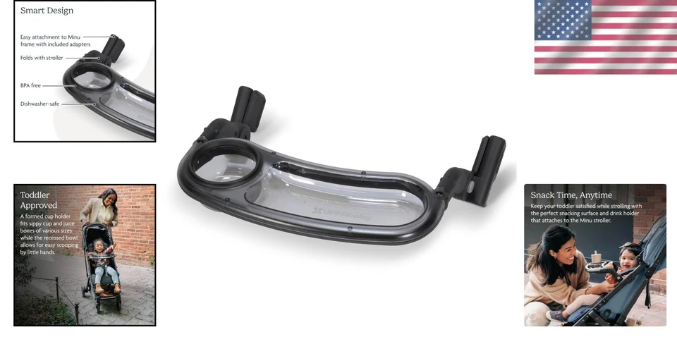 Bandeja de aperitivos para cochecito conveniente Foto 2 de 4