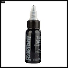 Tattoo Ink 1 oz Tribal Black Made in USA Bottle Long Lasting for Tattoo Artists