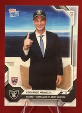 2026 Topps Now Fernando Mendoza RC #FMEN #1 Draft Pick Las Vegas Raiders Rookie