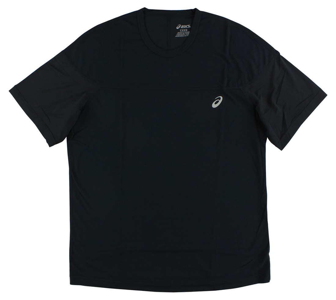 Asics Mens Asx Dry Short Sleeve Shirt Black L Size S Color Black 3290₽