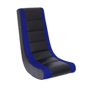 Classic Video Rocker Floor Gaming Chair, for Kids and Teens, Black/Blue