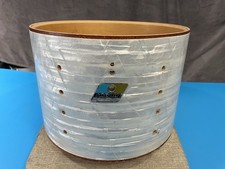 Ludwig 70s 80s Vintage 13  Tom Drum Shell White Marine Pearl w/ Blue Olive Badge