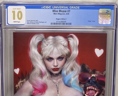 Miss Meow #7 Shikarii Harley Doggies Edition C /325 CGC 10 Gem Mint! Power Hour