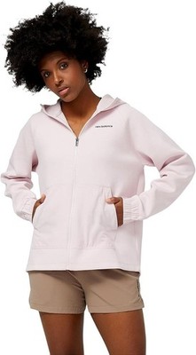 New Balance Achiever Damenjacke rosa durchgehender Reißverschluss Größe Large neu mit Etikett C889