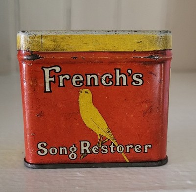Vintage French's Song Restorer Advertising Container Empty.