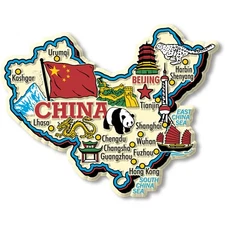 China Jumbo Country Magnet by Classic Magnets