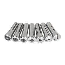 7 pcs Fractional R8 Collet Set 1/8" to 7/8" High Precision