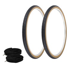 PRO TIRES 700 x 40 Black/Gum W-2101 W/ HEAVYDUTY TUBES 33mm Presta Valve