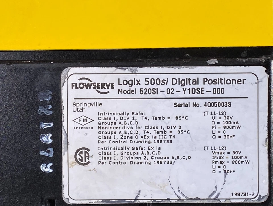 Flowserve Logix 500si Digital Positioner Model 520SI-02-Y1DSE-000 - Image 3 of 4