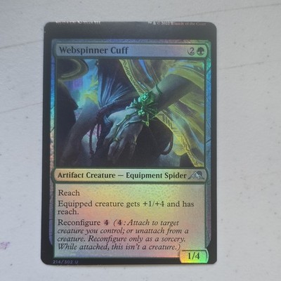 Miss Cut - Magic: The Gathering Webspinner Cuff Foil Artifact Creature Green 
