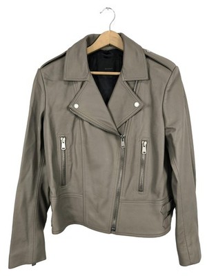 BELSTAFF Lederjacke Damen Jacke Gr. DE 42 creme Casual-Look