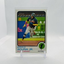 2022 Topps Heritage #223 Ronald Acuña Jr. Team Name Color Swap Variation