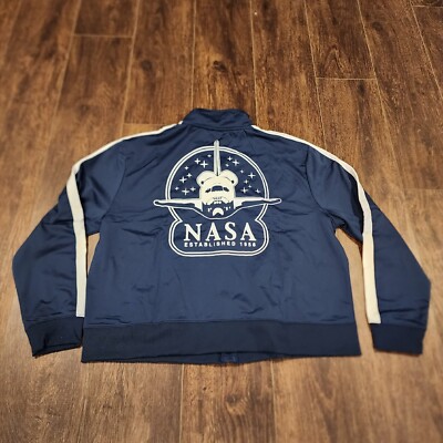 Vans X Nasa Windbreaker NASA Boys Navy Blue Zip-Up Track