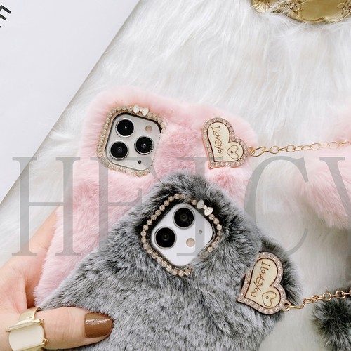 for Google Pixel4 4A 5 6 Pro 6A 7A 8 9 Pro XL Plush Love Heart Tassel Phone Case - Picture 3 of 20