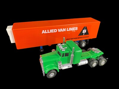#ad Vintage Allied Van Lines Great Northern Moving Storage Ad Semi Truck Toy 14quot; $29.99