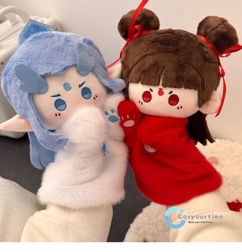 Ne Zha 2 Hand Puppet Doll Nezha Aobing Plush Toy Doll Collection