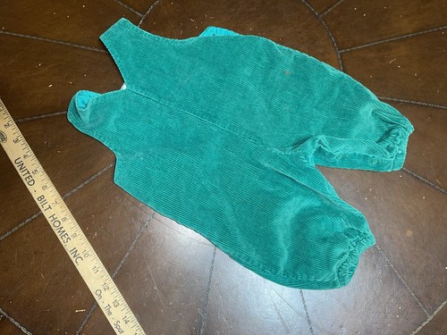 Health-tex Boy's 3-6 Months Green corduroy snap crotch overalls (home26)Q4 - Picture 4 of 4