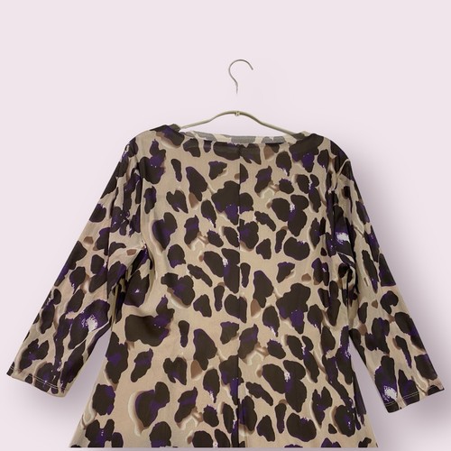 Tahari Midi Dress Women’s Size 14 Asymmetric Hem Printed Mesh Overlay V Neck NWT - Picture 14 of 24