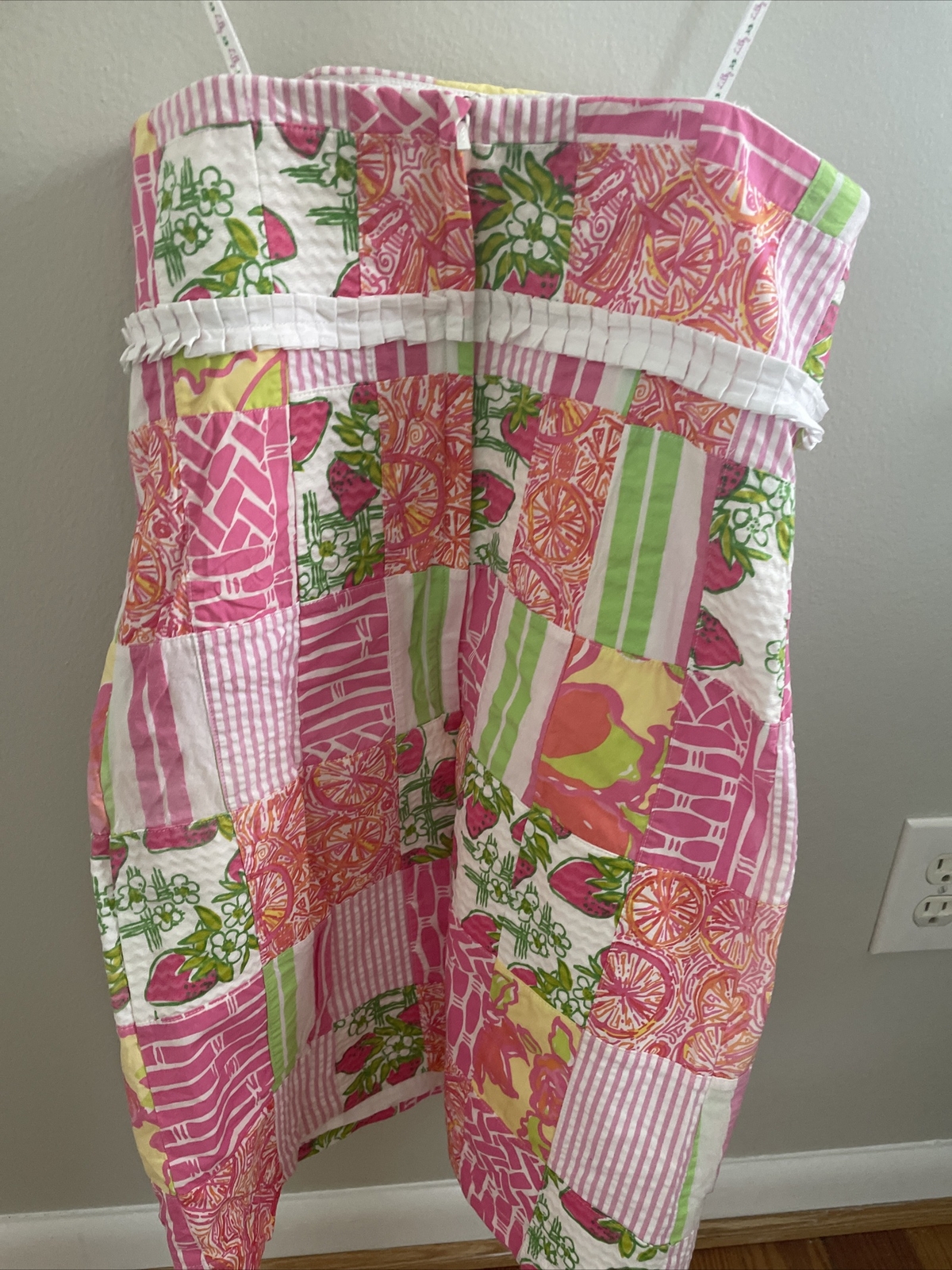Lilly Pulitzer $228 Patchwork Strapless Dress Sz … - image 4