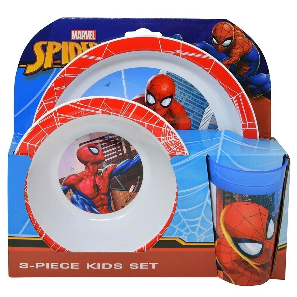 Spider-Man 3-Piece Kids Dinnerware Set | eBay