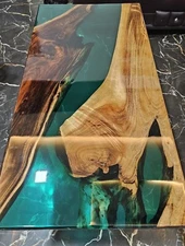 Custom Epoxy Resin Table, Countertop, Dining Room Furniture, Indoor Outdoor Deco