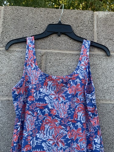 Columbia PFG Omni-Freeze Dress Red White Blue Advanced Cool Beach Vac Medium - Picture 3 of 9