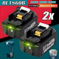 2Pack 6.0Ah 18V For Makita LXT Lithium-Ion BL1830 BL1850 BL1860 Tool Battery NEW