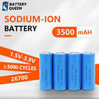 New Rechargeable Sodium-ion Battery 3V 3500mAh 26700 1C-3C High Power Discharge