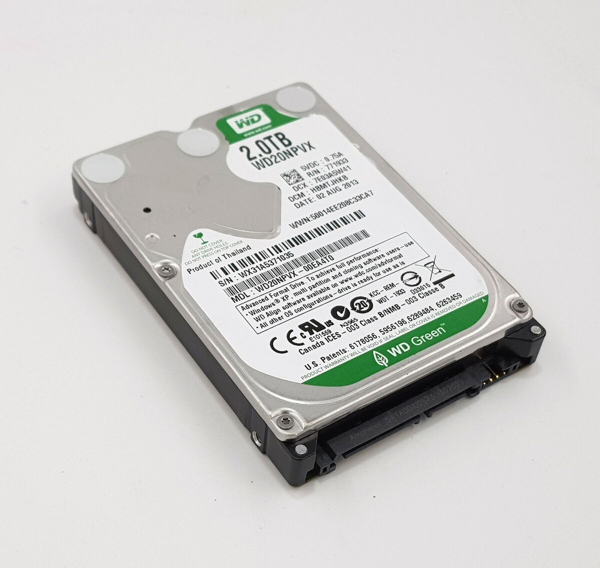 Western Digital WD Green 2TB WD20NPVX 2.5 Western Digital WD Green 2TB WD20NPVX 2.5