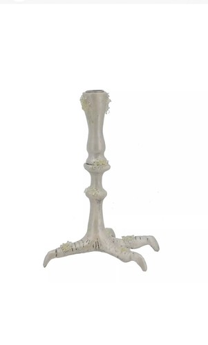 Candelabro Garra Perla Blanco Decoración de Mesa Halloween 8" - Imagen 7 de 7