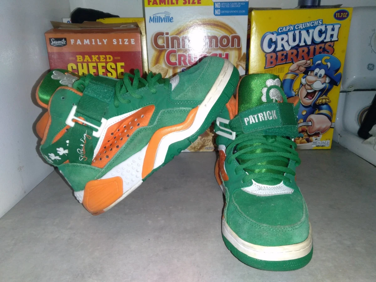 Patrick Ewing Focus St. Patrick s Day Jellybean Orange Basketball Shoes Men s 8