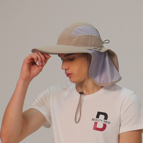 Wide Brim Sun Hat UPF 50 + UV Protection Bucket Hat with Neck Flap for Men/Women - Video 1 of 1