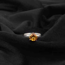 Natural Citrine Ring Gemstone 925 Sterling Silver Handmade Ring For Gift