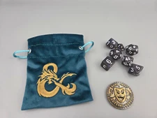 Acererak's Treasure Dice Bag Dice And Bard Cutting Words d12 Coin Set