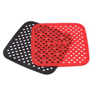 Paquet de 2 8.5 Silicone réutilisable de pouce Air Frier Liners Mat non résistant à la chaleur de bâton