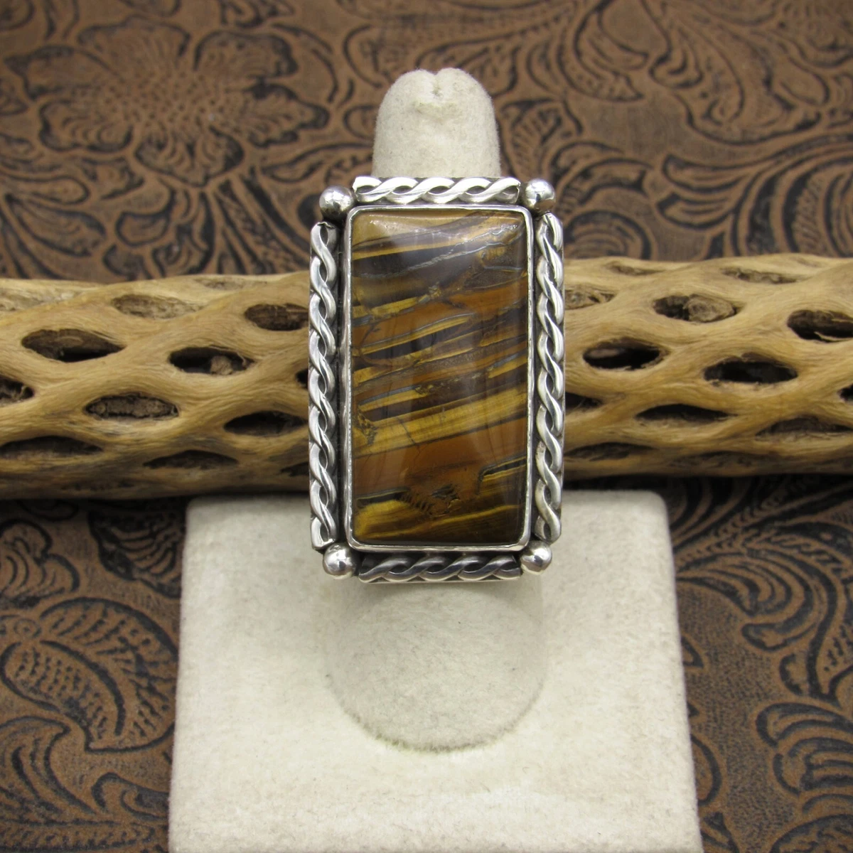 Tiger iron ring sale