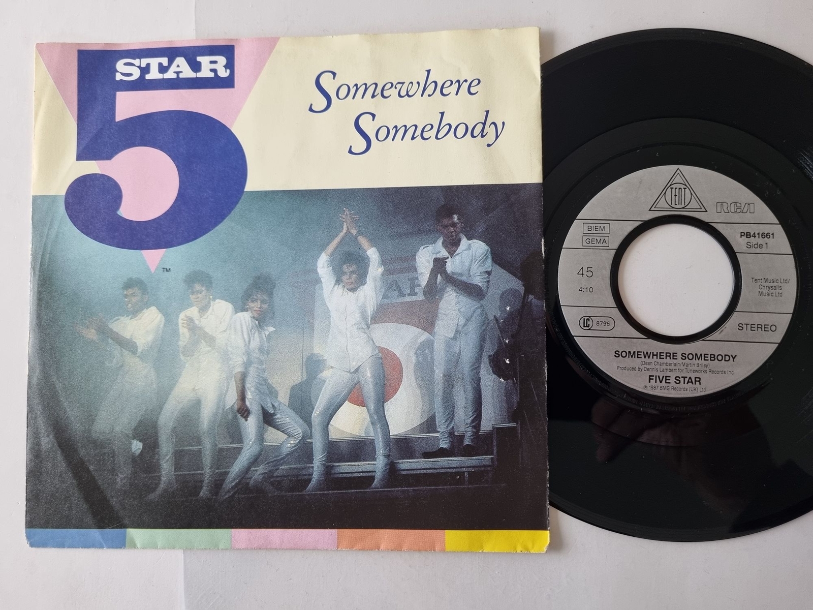 Five Star - Somewhere Somebody 7'' Vinyl Germany