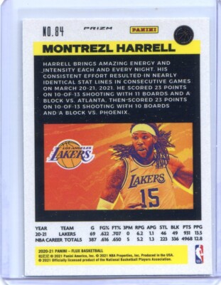 2020-21 Panini Flux Pulsar Silver Prizm NO. 84 Montrezl Harrell