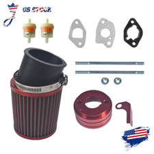 62mm Red Air Filter Adapter For Predator 212cc For Honda GX160 GX200 6.5Hp