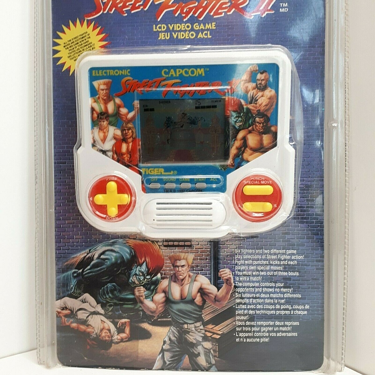 Street Fighter II Vintage 1992 Capcom LCD Electronic Hand