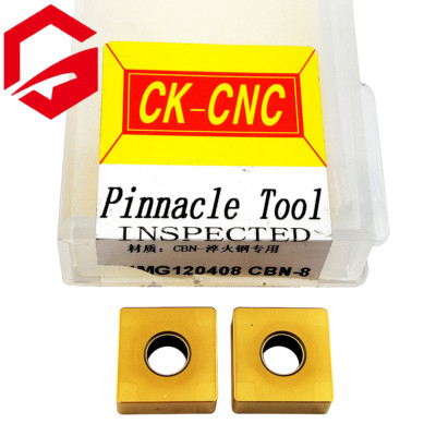2PC SNMG120408 CBN-8 SNMG 432 Gold Super Hard Boron Nitride Blade Hardened Steel