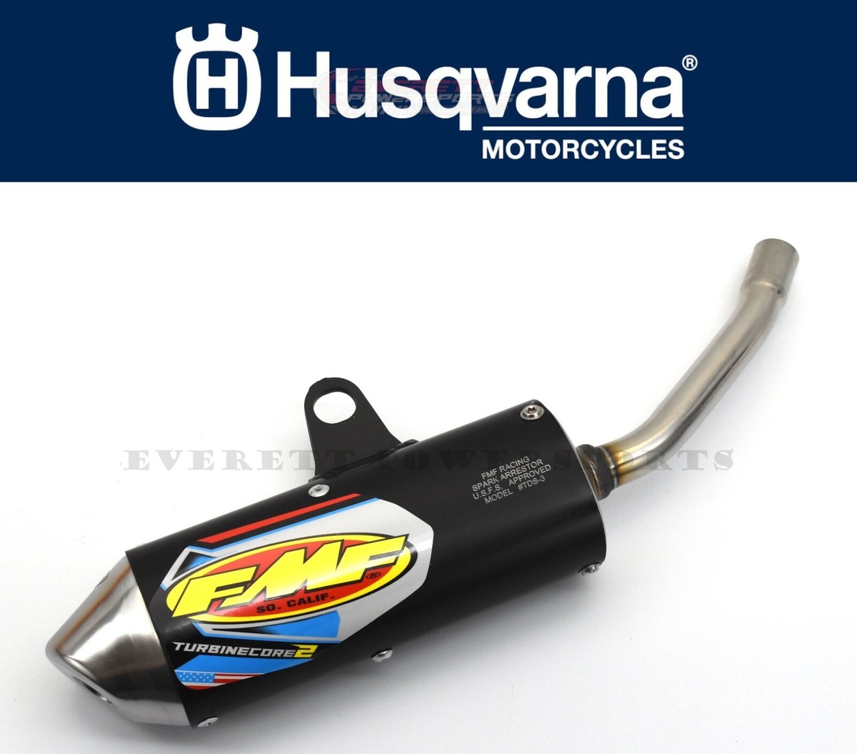 Slip-On Muffler FMF TC65 2024-2025 OEM Husqvarna Spark Arrestor