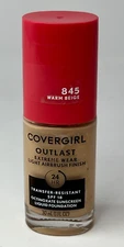 CoverGirl Outlast Extreme Wear Light Airbrush Finish Foundation #845 Warm Beige
