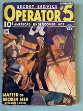 SECRET SERVICE OPERATOR #5 September 1934?Classic Cover PULP high grade
