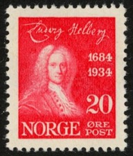 Norway 1934 (NK 191, MI 170, SC 160) - Ludvig Holberg - MNH