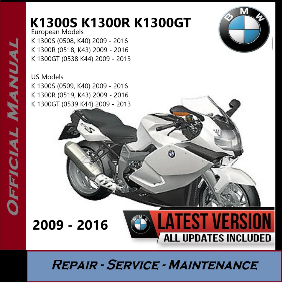 BMW K1300S Workshop Service Repair Shop Manual 2009 - 2016 K40 K 1300 S USB - Image 3 of 3
