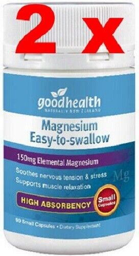 2 x Good Health Magnesium Easy to Swallow 150mg 90 Caps - made in NZ - Picture 1 of 1