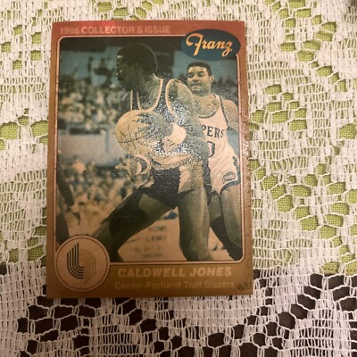 1985-86 Star Franz Portland Trail Blazers Caldwell Jones #7